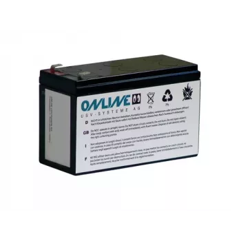 Online USV Batteria di ricambio per YUNTO 800 (12V 9Ah, VRLA AGM)