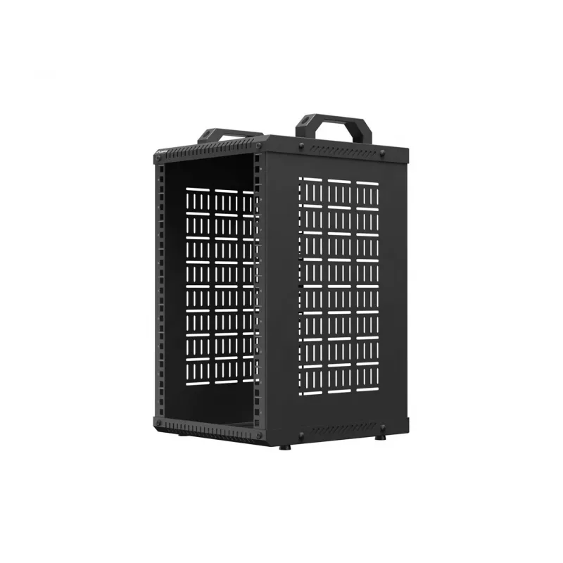 Open Rack 10 9U 280x300 nero montaggio a parete telaio aperto
