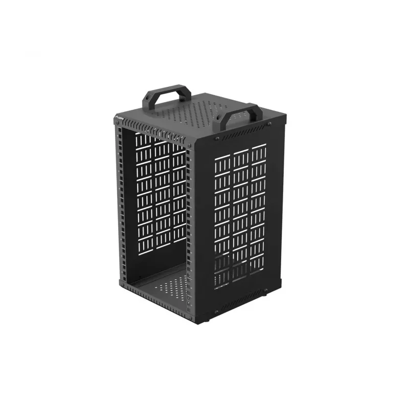 Open Rack 10 9U 280x300 nero montaggio a parete telaio aperto
