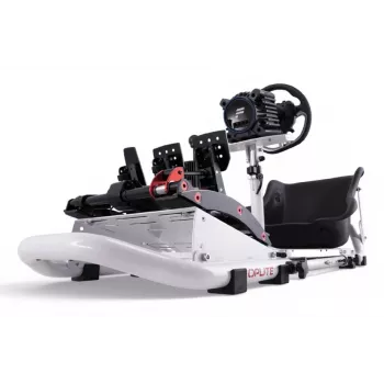 Oplite 104318 Racing Cockpit – chassis sim-racing con supporti volante e pedali regolabili