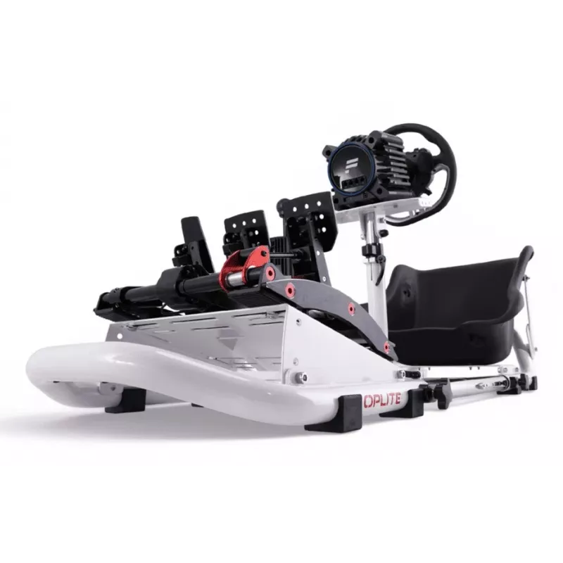 Oplite 104318 Racing Cockpit – chassis sim-racing con supporti volante e pedali regolabili