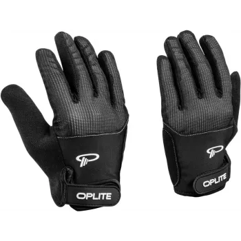 Oplite OP-GLOVE M guanti sim racing - nero - similpelle - poliestere - silicone - spandex - 100 mm - 224 mm - 150 g