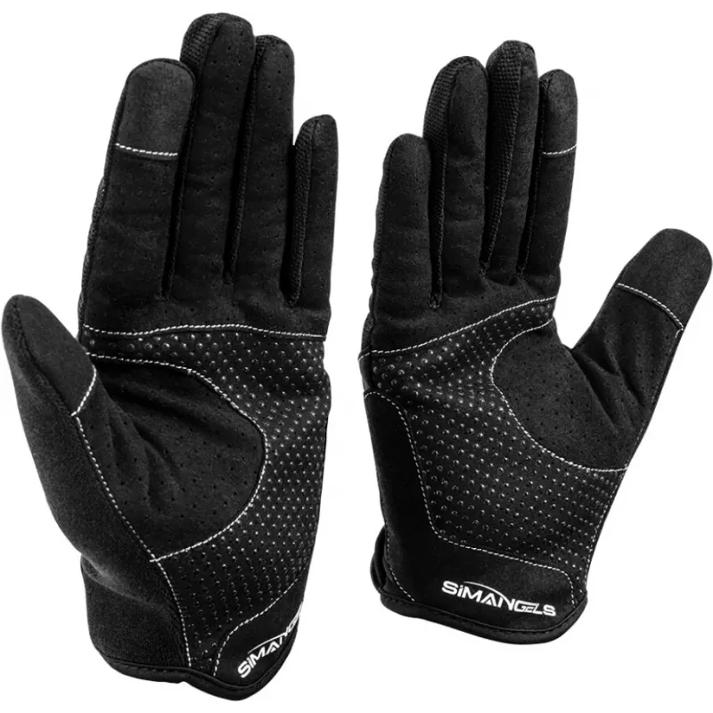 Oplite OP-GLOVE M guanti sim racing - nero - similpelle - poliestere - silicone - spandex - 100 mm - 224 mm - 150 g