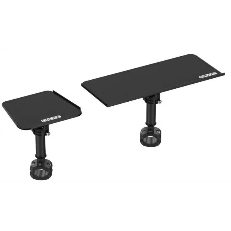 OPLite R8/S8 Cockpit Supporto per tastiera e mouse - acciaio nero, regolabile, montaggio laterale