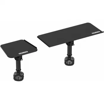 OPLite R8/S8 Cockpit Supporto per tastiera e mouse - acciaio nero, regolabile, montaggio laterale