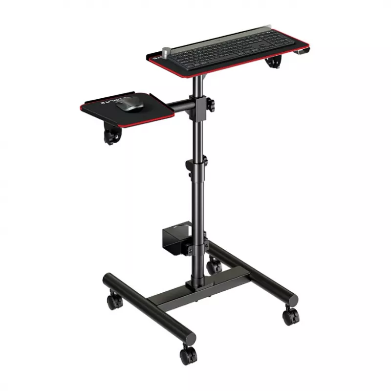 OPLITE supporto universale con rotelle per tastiera e mouse – carrello mobile per postazione di lavoro