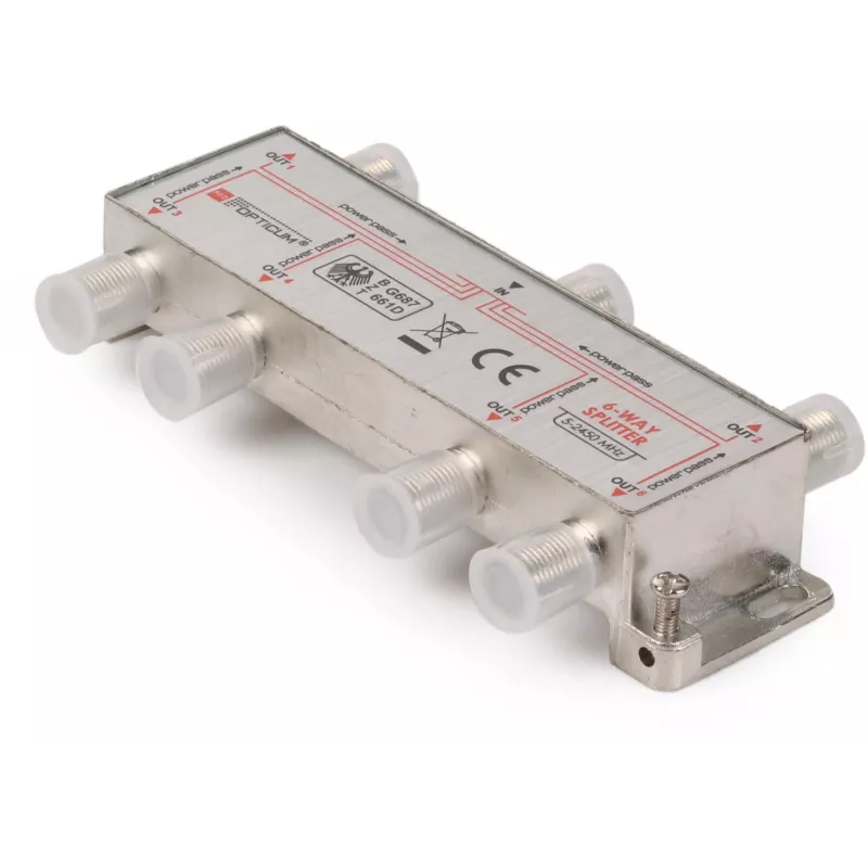OPTICUM distributore di segnale DVB-T/SAT 1x6 5-2400 MHz