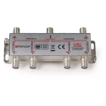 OPTICUM distributore di segnale DVB-T/SAT 1x6 5-2400 MHz