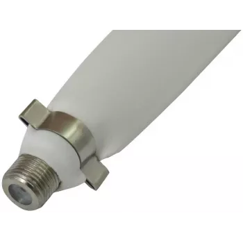 Opticum cavo piatto passante per finestra connettore femmina F su connettore femmina F 25 cm bianco