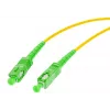 OPTIX Cavo patch in fibra ottica monomodale 9/125 simplex, 3 m, SC/APC su SC/APC, 3,0 mm LSZH giallo