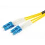 OPTIX cavo patch in fibra ottica monomodale duplex LC/UPC a LC/UPC 3 m LSZH giallo