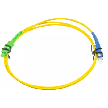 OPTIX cavo patch in fibra ottica monomodale SC/UPC a SC/APC simplex 1 m LSZH giallo