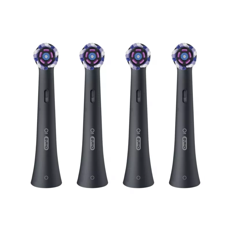 Oral-B iO Whitening testine spazzolino confezione da 4 (nero)