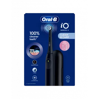 ORAL-B iO2 Night Black Spazzolino elettrico con custodia da viaggio