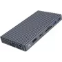 ORICO Docking station M.2 NVMe con PD 100W attivo, HDMI 2.0, audio, RJ-45, lettore di schede - grigio (CDH-9N-GY-BP)
