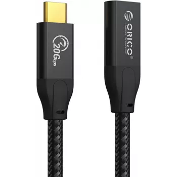 ORICO cavo di prolunga USB-C 3.2 Gen 2x2 – 20 Gbit/s, 100 W PD, 4K@60Hz, 1 m, nero