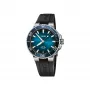 ORIS orologio subacqueo da uomo 41350742274FC 41.50mm automatico quadrante blu cinturino in gomma blu