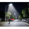 ORLLO Lampione stradale LED solare 400W con pannello 28W, sensore di movimento e telecomando, 2713LM, 6500K