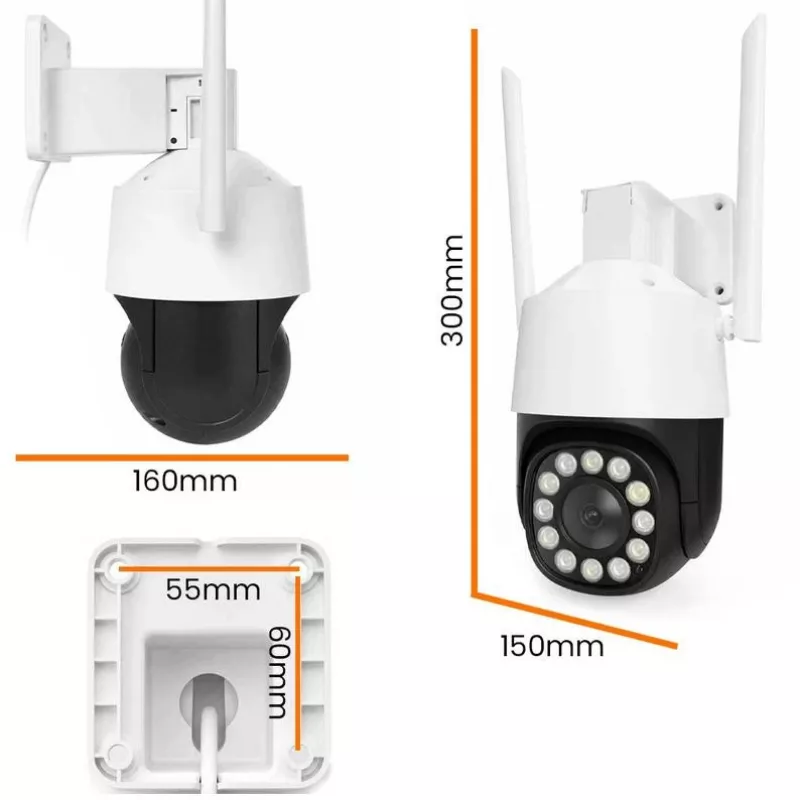 ORLLO TZ11 telecamera IP PTZ 4K 8MP con Wi-Fi e 4G LTE, Tuya Smart, pan-tilt, videosorveglianza esterna