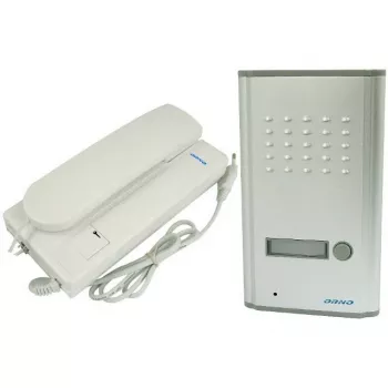 ORNO OR-DOM-RL-901/RL-3208A Citofono audio, 1 famiglia, 2 fili, montaggio a parete, bianco, 9094