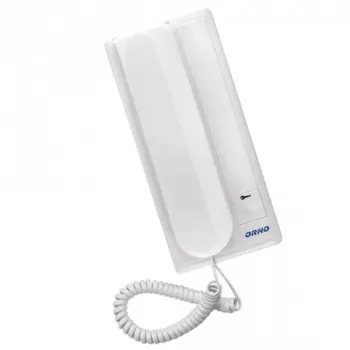 ORNO OR-DOM-RL-901UD (RL-3208U) Citofono audio, bianco, montaggio a parete, analogico a 2 fili