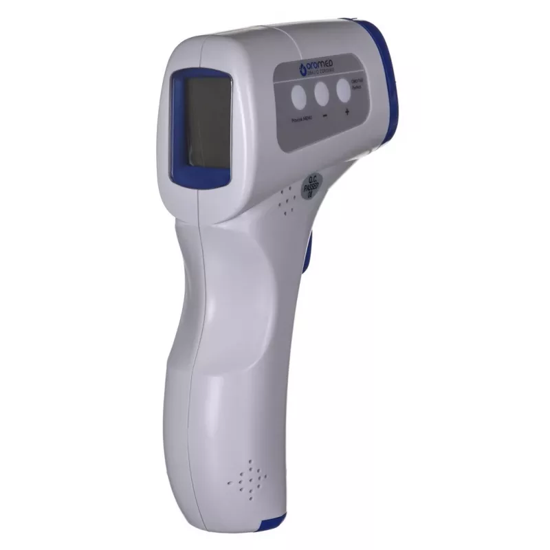 Oromed ORO-T60 PERFECT termometro a distanza blu, bianco tasti universali