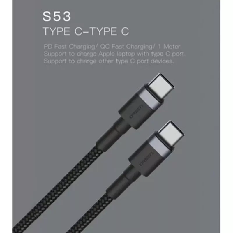 ORSEN S53 Cavo USB-C a USB-C 3A 1m blu