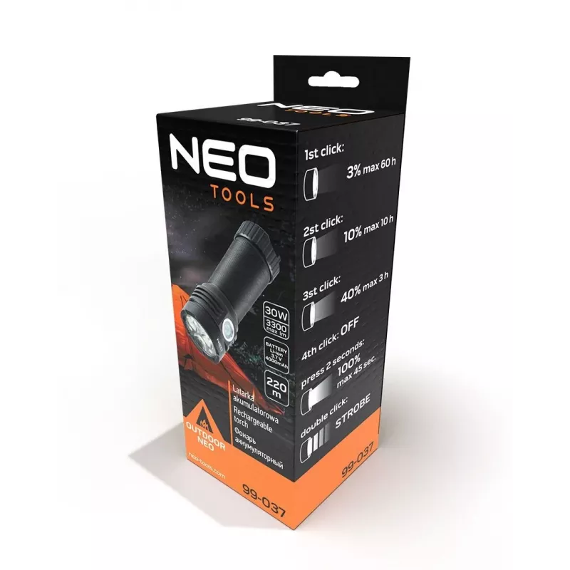 OSRAM P9 Torcia LED USB ricaricabile 3300 lm nera