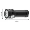OSRAM P9 Torcia LED USB ricaricabile 3300 lm nera