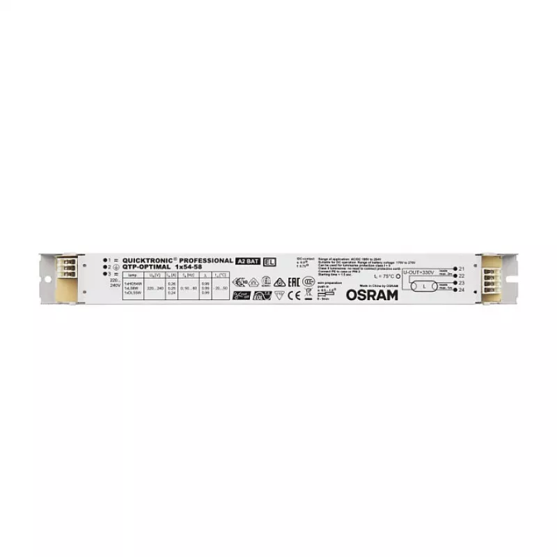 OSRAM QTP-OPTIMAL 1x54-58/220-240 alimentatore elettronico per lampade fluorescenti T5/T8 (16/26mm)