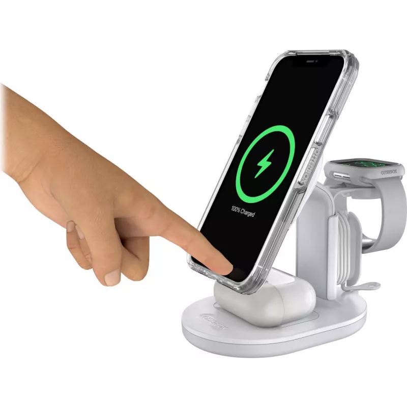 OtterBox stazione di ricarica 3-in-1 MagSafe bianca