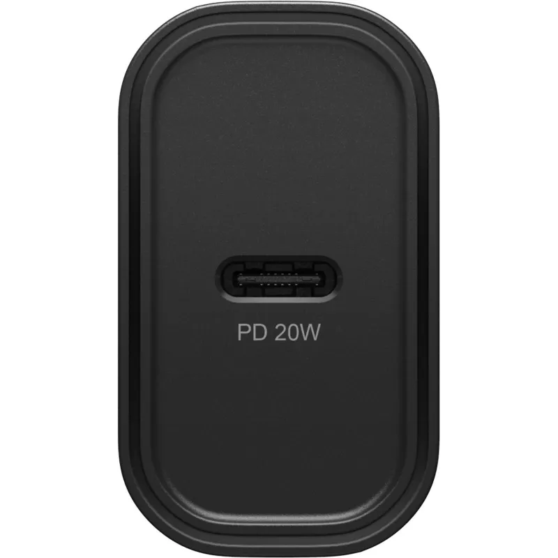 OtterBox 78-81362 Caricabatterie da parete USB-C 20W, Power Delivery 3.0, nero