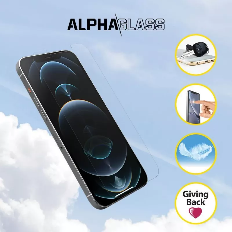 OtterBox Alpha Glass pellicola protettiva per iPhone 12 e iPhone 12 Pro (77-65419)