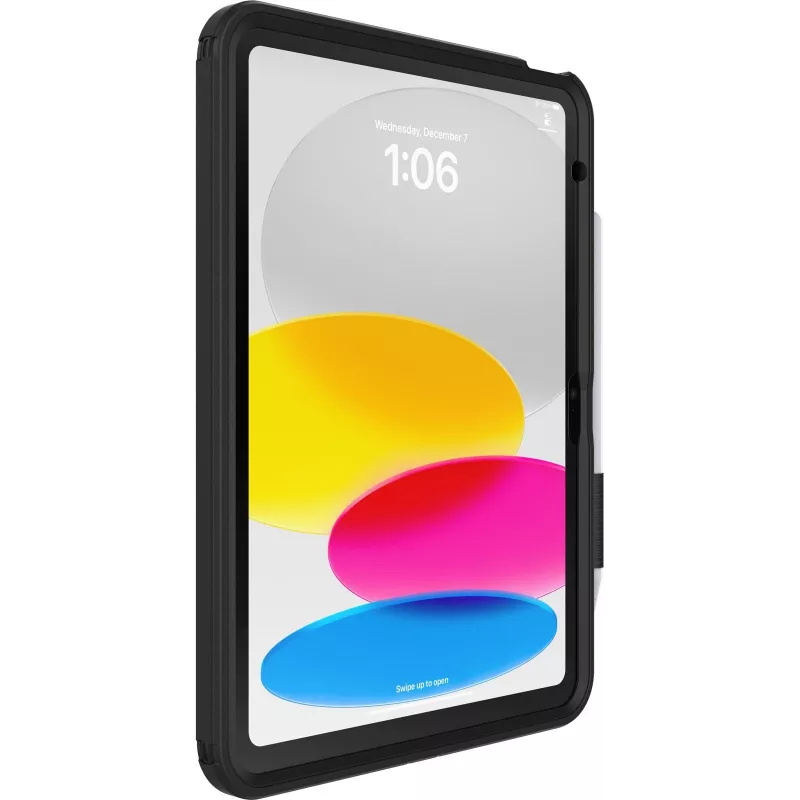 OtterBox Defender Series Kickstand Case per iPad 10ª generazione - custodia protettiva estremamente robusta con protezione display integrata - testata secondo standard militare - nero (77-93756)