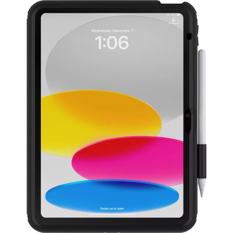 OtterBox Defender Series Kickstand Case per iPad 10ª generazione - custodia protettiva estremamente robusta con protezione display integrata - testata secondo standard militare - nero (77-93756)