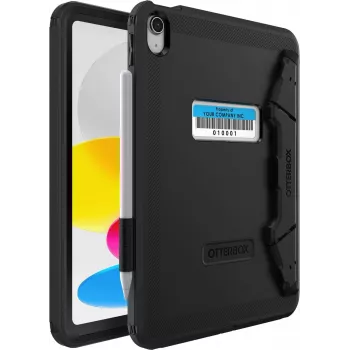 OtterBox Defender Series Kickstand Case per iPad 10ª generazione - custodia protettiva estremamente robusta con protezione display integrata - testata secondo standard militare - nero (77-93756)