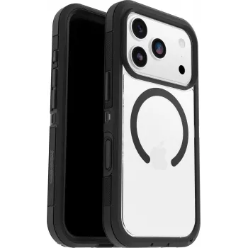 OtterBox Defender Series Pro XT Clear Camera Control Case per Apple iPhone 17 Pro, Clear/nero