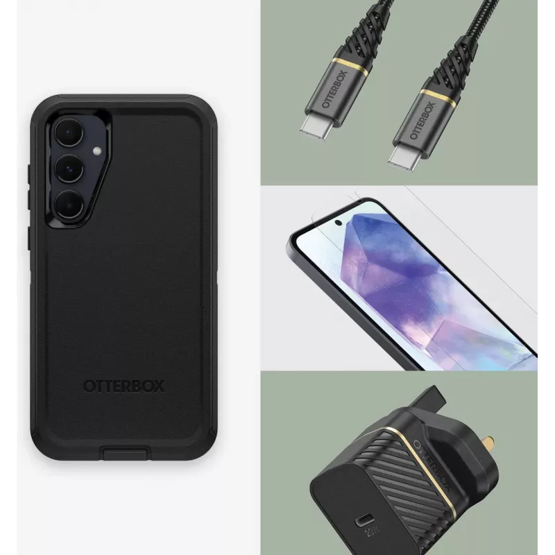 OtterBox Defender Series cover posteriore per Samsung Galaxy S20 FE – nero 77-95431