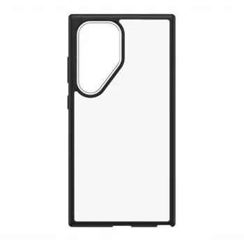 OtterBox React Case per Samsung Galaxy S24 Ultra - Black Crystal Clear/Black con protezione Drop+