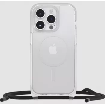 OtterBox custodia React con lanyard per Apple iPhone 15 Pro (MagSafe) - trasparente