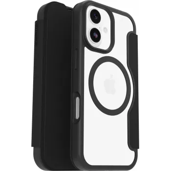 OtterBox React Folio MagSafe Series custodia per Apple iPhone 17 - Black Crystal (trasparente/nero)