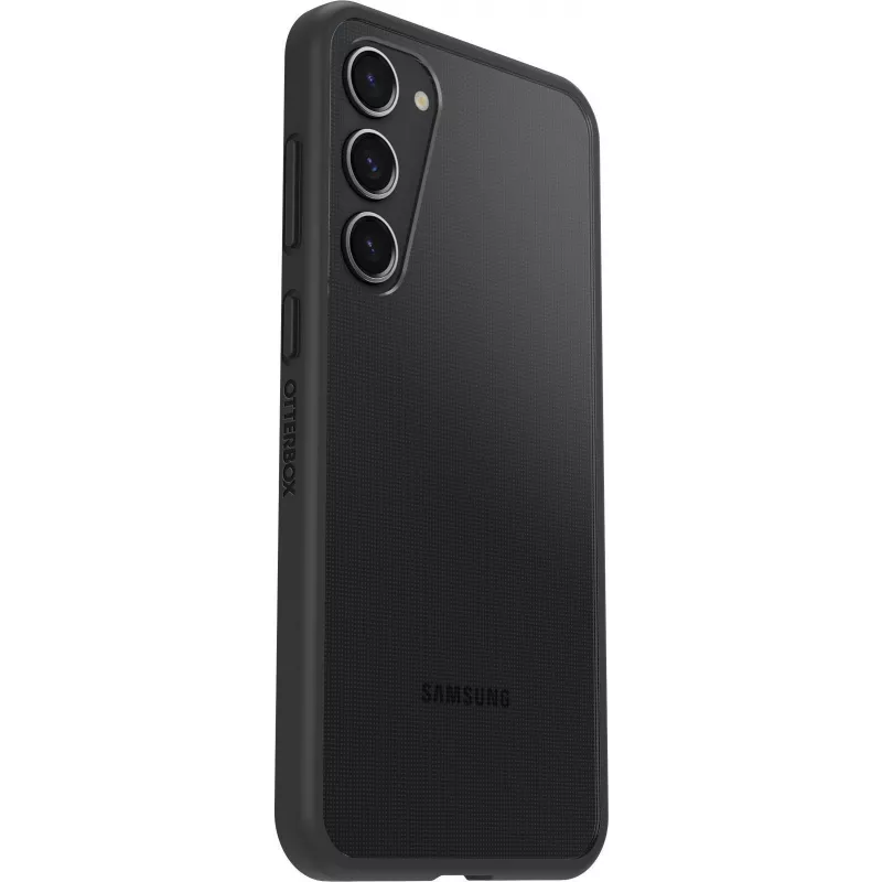 OtterBox React Series Cover posteriore per Samsung Galaxy S23+ - antimicrobico, Black Crystal 77-91304