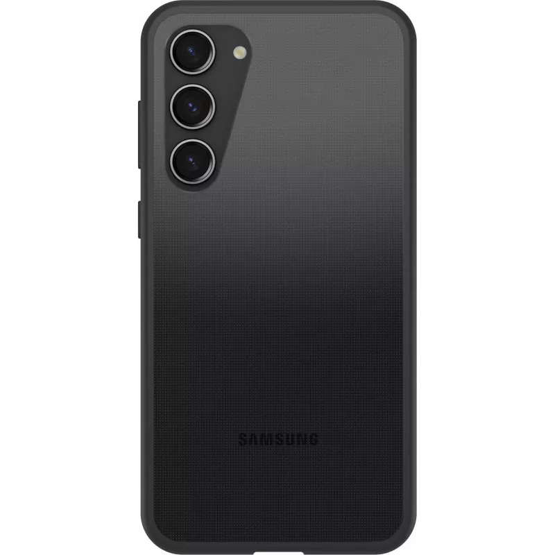 OtterBox React Series Cover posteriore per Samsung Galaxy S23+ - antimicrobico, Black Crystal 77-91304