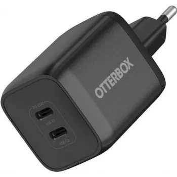OtterBox Standard 65W GaN Caricabatterie da parete USB-C con 2 porte (45W+20W PD) nero
