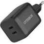 OtterBox Standard 65W GaN Caricabatterie da parete USB-C con 2 porte (45W+20W PD) nero