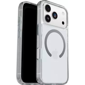 OtterBox Symmetry Clear Serie MagSafe Custodia con tasto controllo fotocamera per Apple iPhone 17 Pro - trasparente (77-98831)