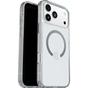 OtterBox Symmetry Clear MagSafe Series Case con tasto controllo fotocamera per Apple iPhone 17 Pro Max - Clear (77-98856)