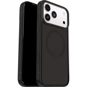 OtterBox Symmetry Clear MagSafe Series custodia con tasto controllo fotocamera per Apple iPhone 17 Pro Max - Black Mist (trasparente)