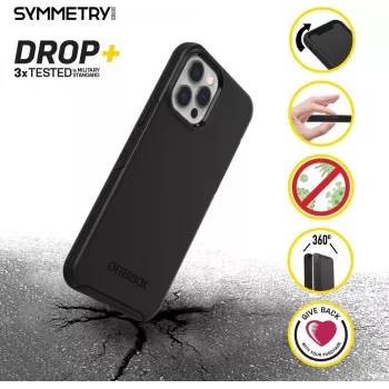 Cover posteriore OtterBox Symmetry Series per Apple iPhone 12 / 12 Pro – nero 77-66197