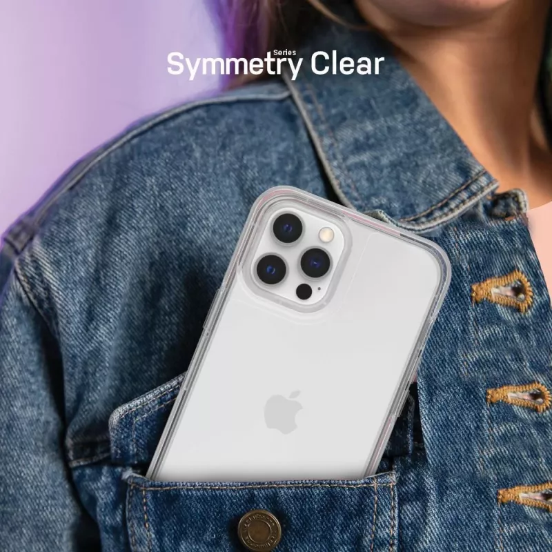 OtterBox Symmetry Series Case per iPhone 12 e iPhone 12 Pro - Clear